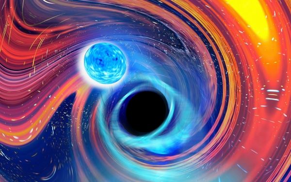 Впервые зафиксировано слияние черной дыры и нейтронной звезды