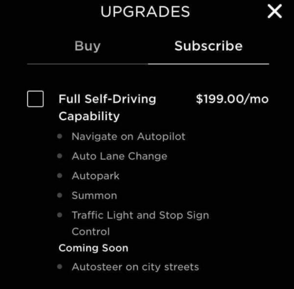 <br />
						Tesla запустила Full Self-Driving: автопилот по подписке за $199 в месяц<br />
					